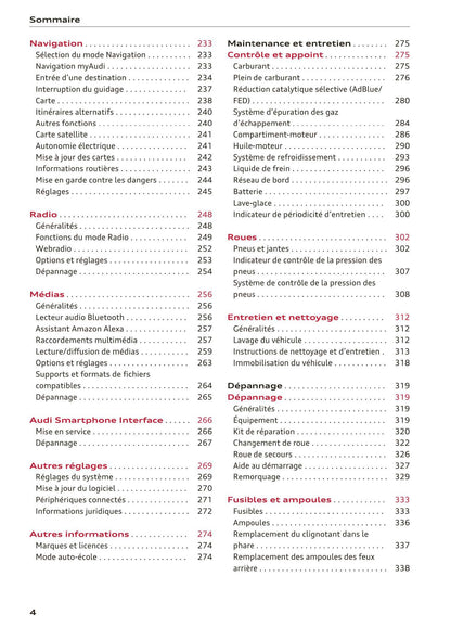 2018-2023 Audi Q3 Manuel du propriétaire | Français