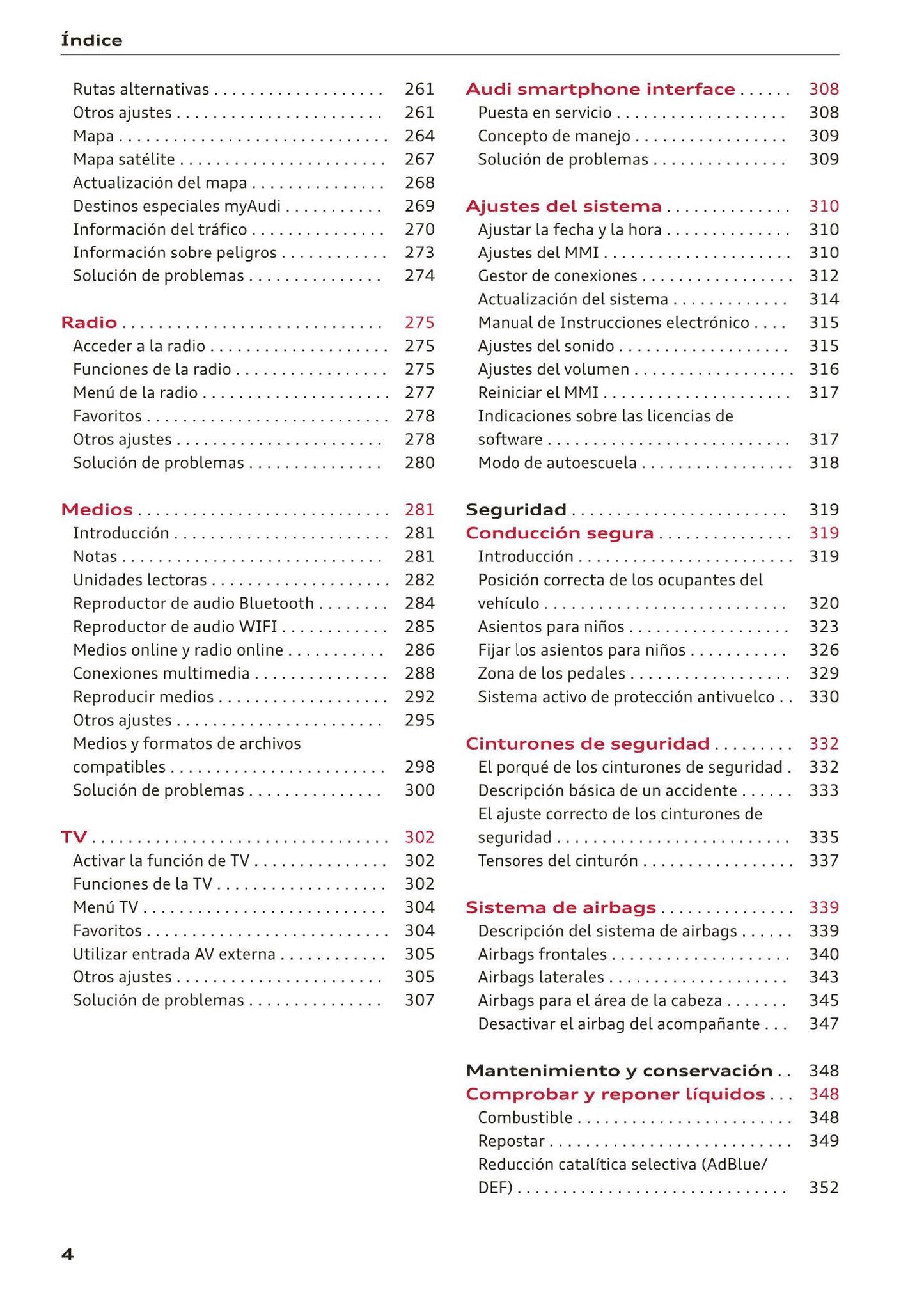 2017-2020 Audi A5 Manuel du propriétaire | Espagnol