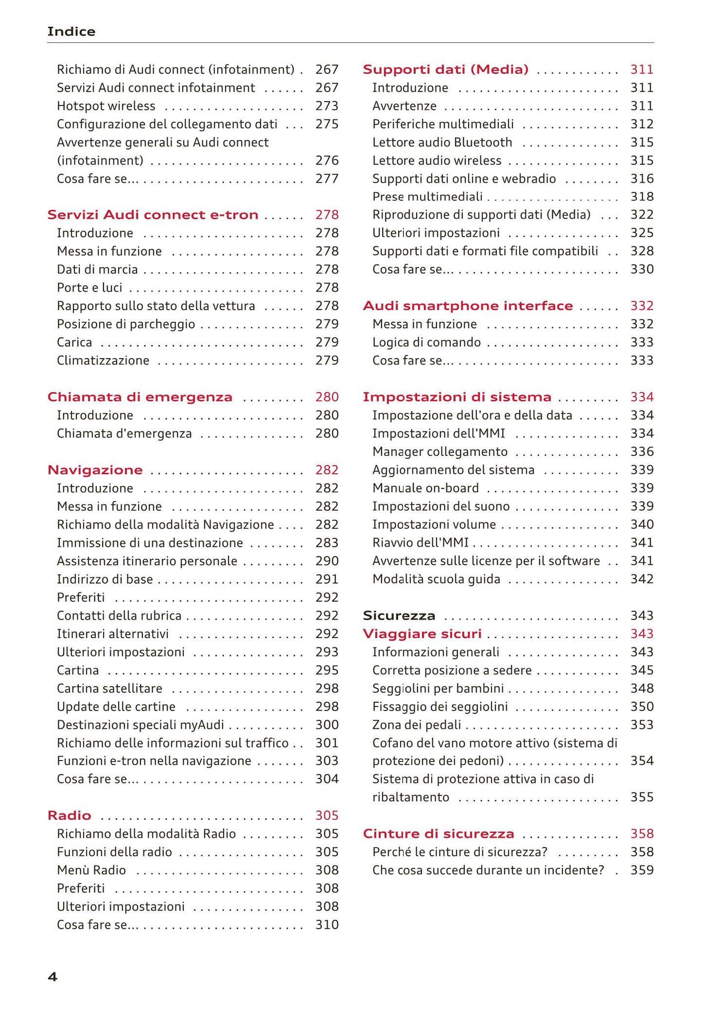 2016-2018 Audi A3 Manuel du propriétaire | Italien