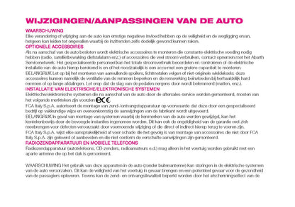 2022-2024 Abarth 595/695 Owner's Manual | Dutch