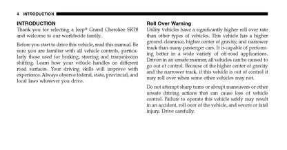 2007 Jeep Grand Cherokee Manuel du propriétaire | Anglais