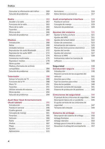 2015-2019 Audi A4 Gebruikershandleiding | Frans