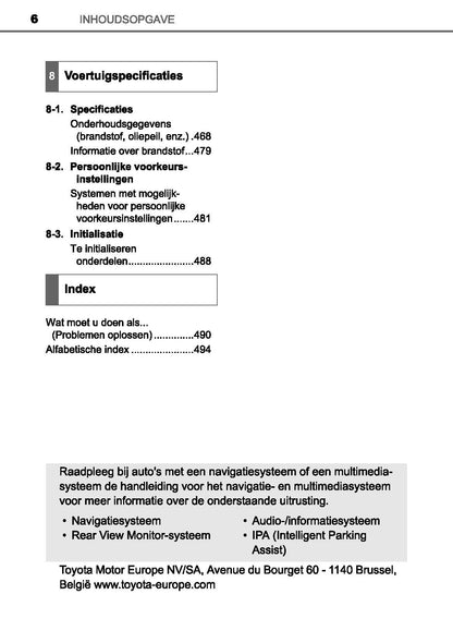 2016-2019 Toyota Prius+ Gebruikershandleiding | Nederlands
