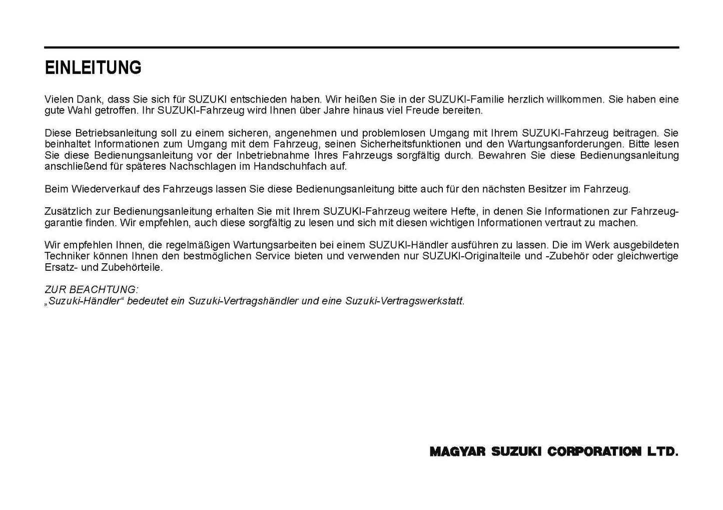 2022-2023 Suzuki SX4/S-Cross Manuel du propriétaire | Allemand