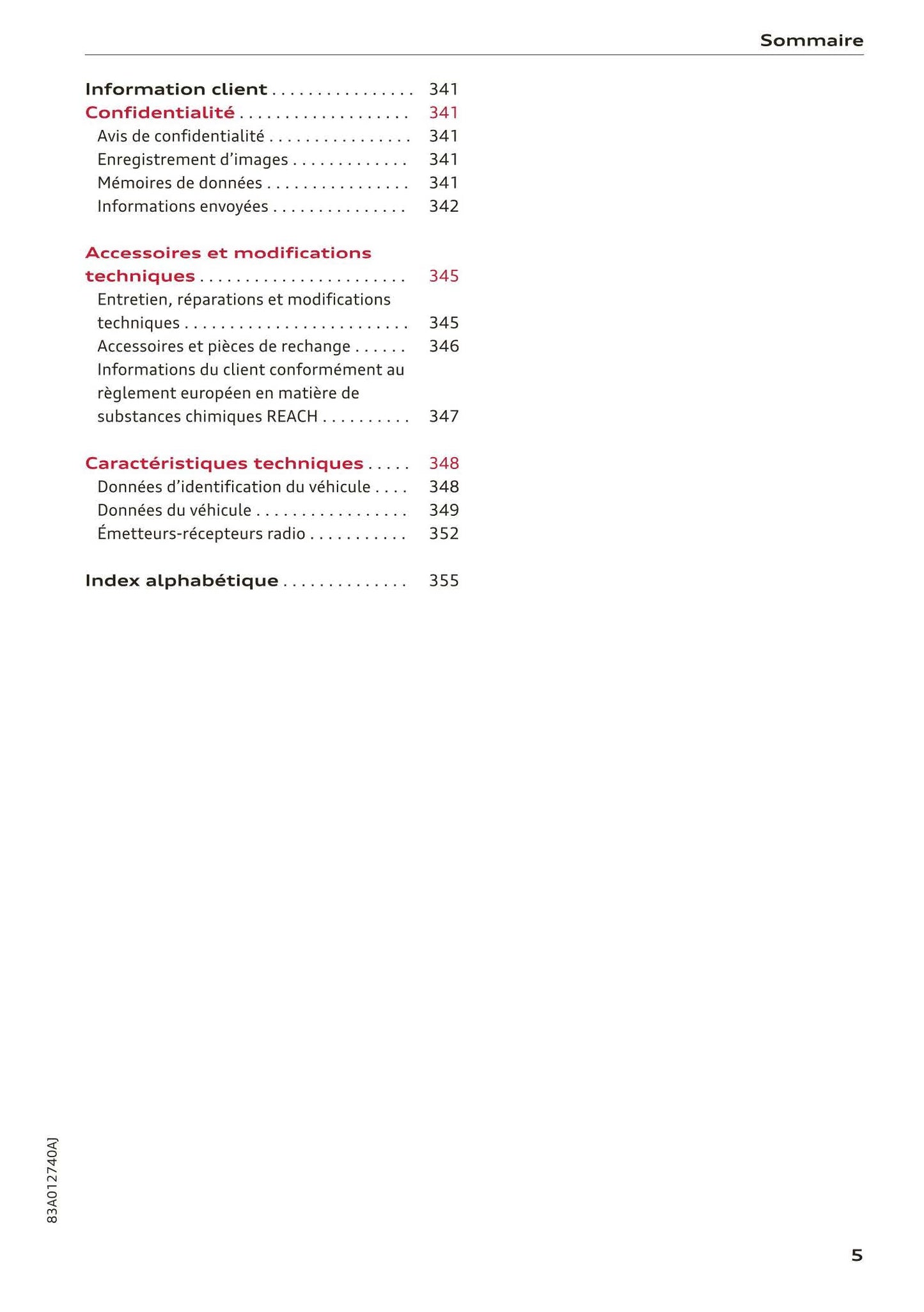 2018-2023 Audi Q3 Manuel du propriétaire | Français