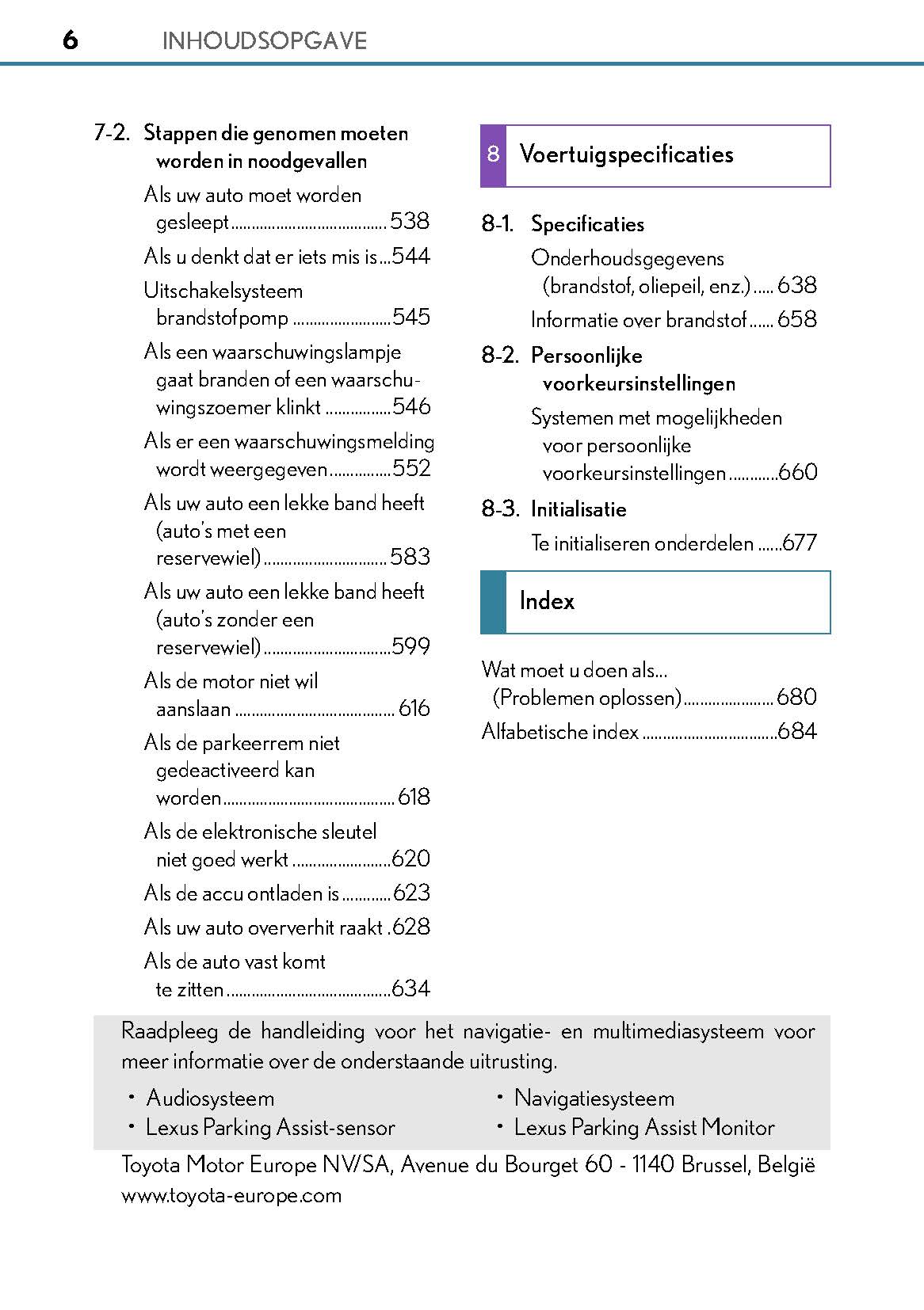 2017-2018 Lexus GS 350/GS 300/GS F Owner's Manual | Dutch