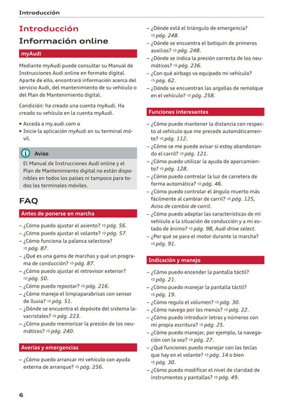 2018-2023 Audi A1 Manuel du propriétaire | Espagnol
