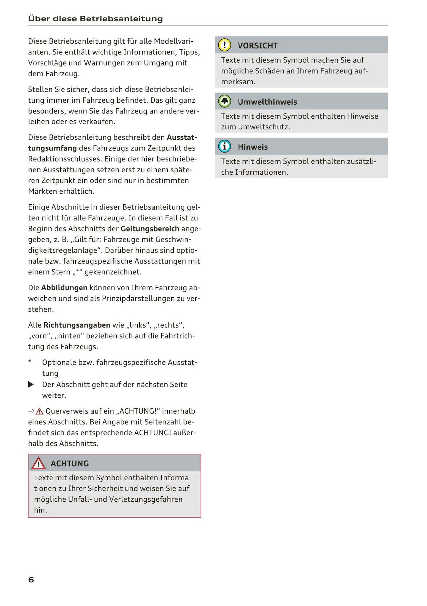 2017-2018 Audi A3/A3 Cabriolet/A3 Limousine/A3 Sportback/A3 Sportback e-tron/A3 Sportback g-tron/RS 3 Limousine/RS 3 Sportback/S3/S3 Cabriolet/S3 Limousine/S3 Sportback Owner's Manual | German