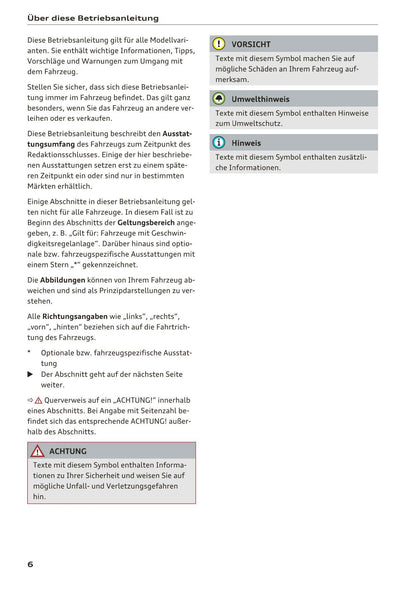 2017-2018 Audi A3/A3 Cabriolet/A3 Limousine/A3 Sportback/A3 Sportback e-tron/A3 Sportback g-tron/RS 3 Limousine/RS 3 Sportback/S3/S3 Cabriolet/S3 Limousine/S3 Sportback Owner's Manual | German