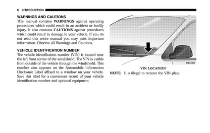 2006 Dodge Magnum Owner's Manual | English