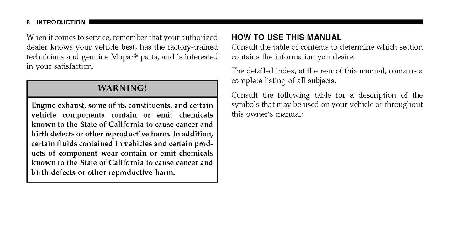 2007 Jeep Grand Cherokee Manuel du propriétaire | Anglais