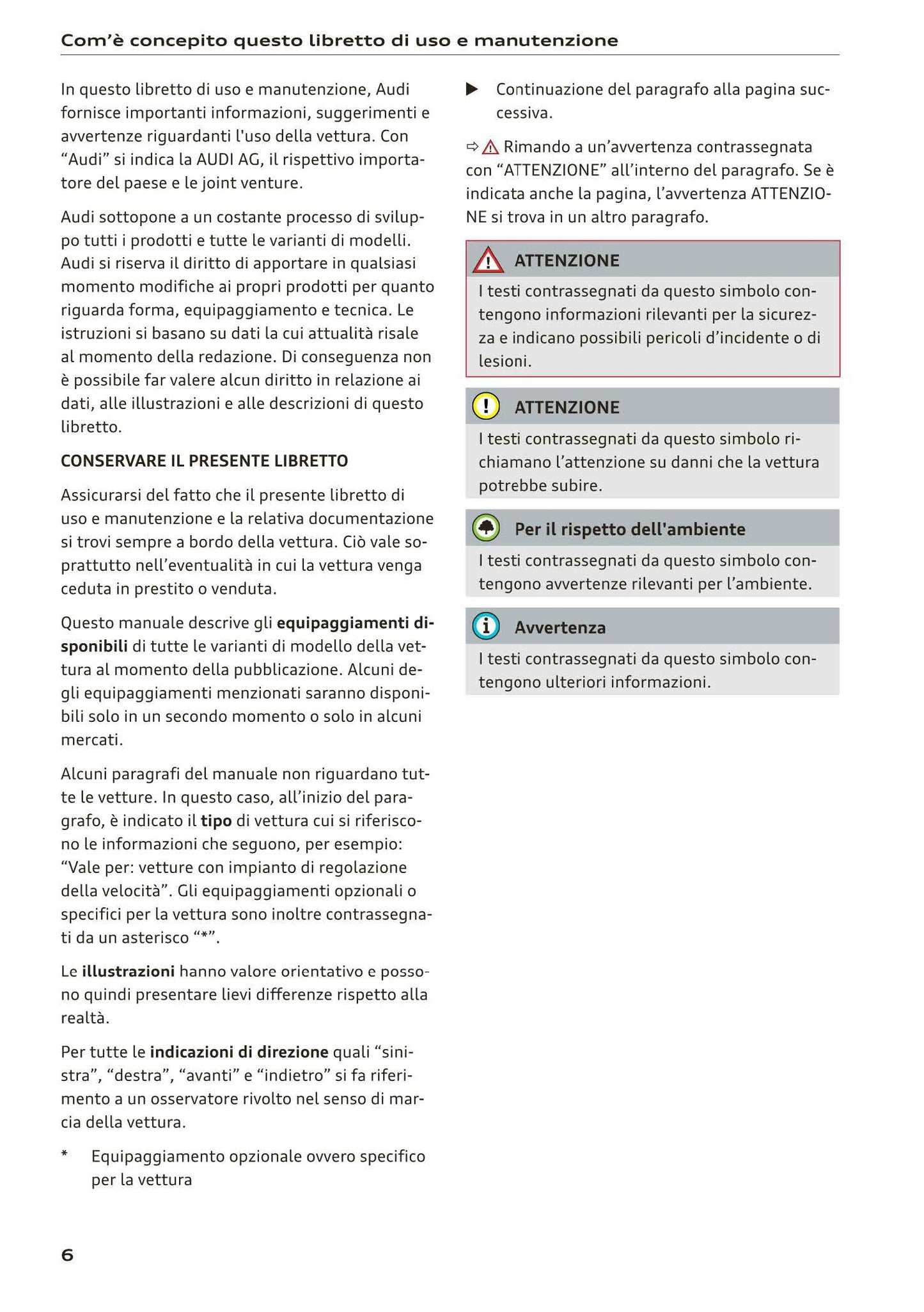 2018-2023 Audi Q3 Manuel du propriétaire | Italien