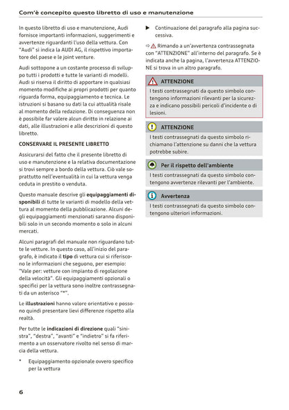 2018-2023 Audi Q3 Manuel du propriétaire | Italien