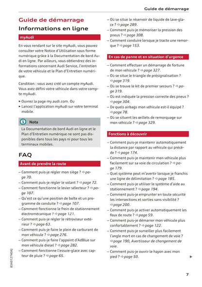 2018-2023 Audi Q3 Manuel du propriétaire | Français