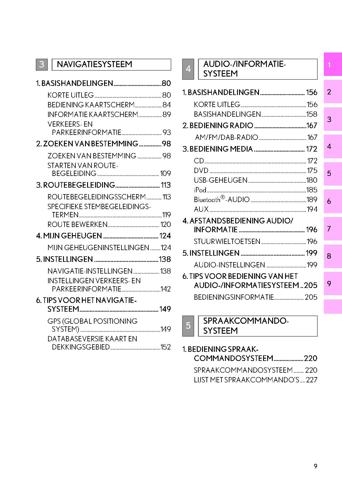 Lexus IS300h Navigatie Systeem Handleiding 2017 - 2019