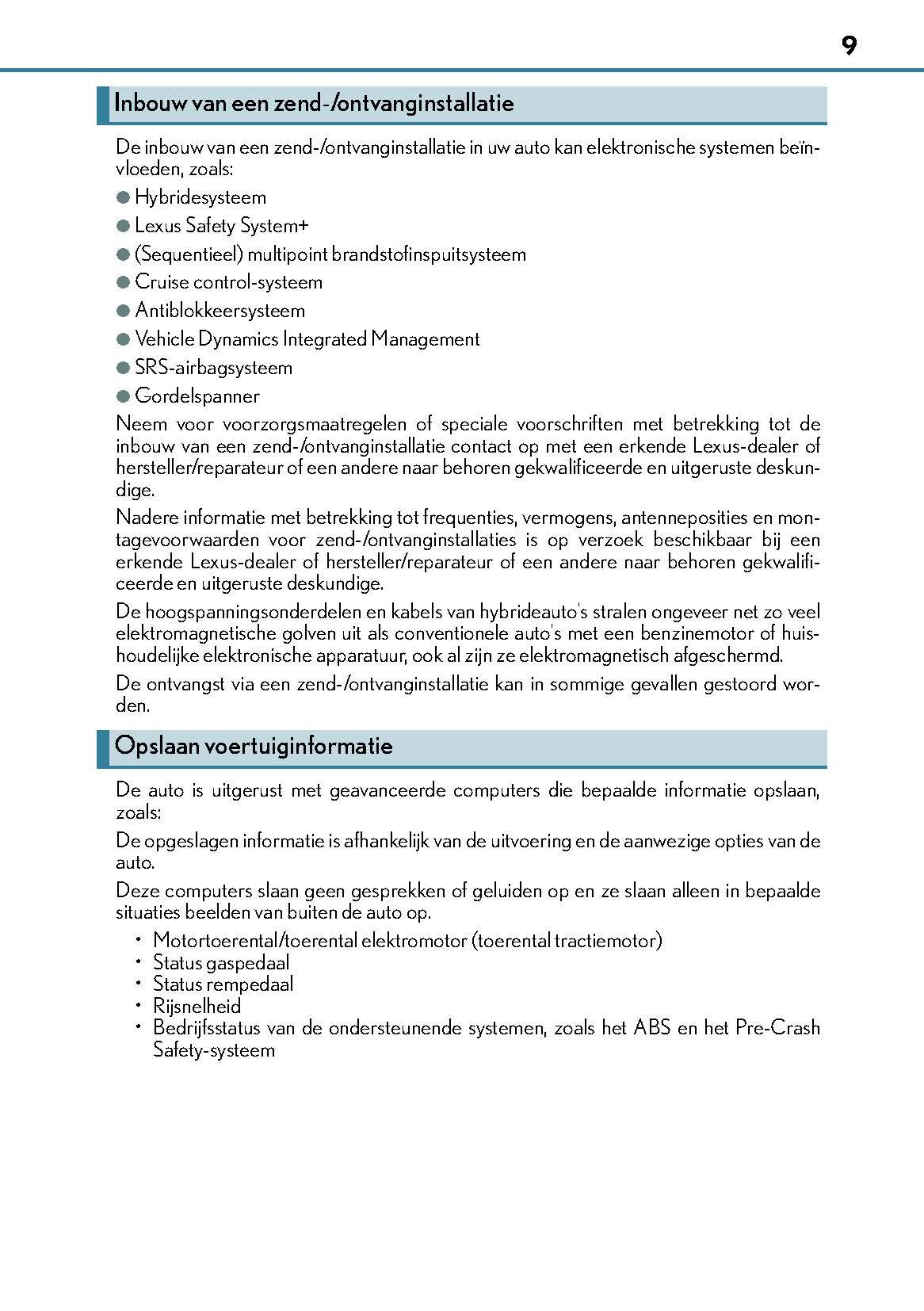 2018-2019 Lexus IS 300h Gebruikershandleiding | Nederlands