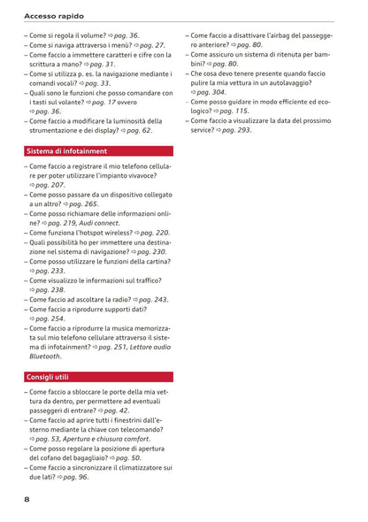 2018-2023 Audi Q3 Manuel du propriétaire | Italien