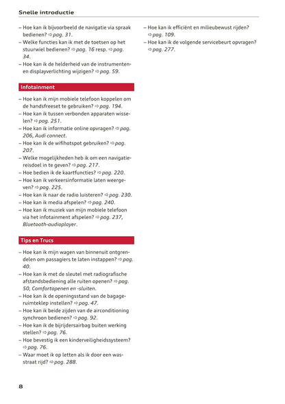 2018-2023 Audi Q3/Q3 Sportback/RS Q3/RS Q3 Sportback Owner's Manual | Dutch