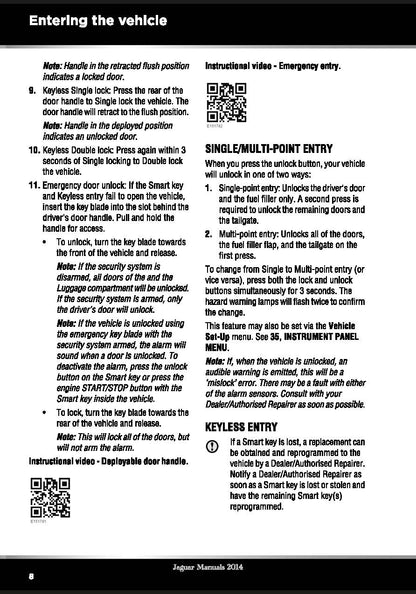 2015 Jaguar F-Type Manuel du propriétaire | Anglais