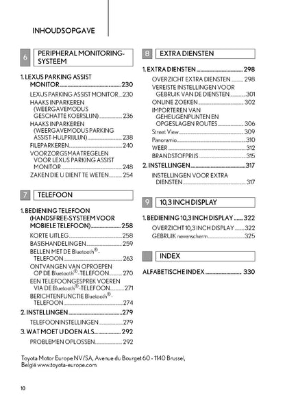 Lexus IS300h Navigatie Systeem Handleiding 2017 - 2019