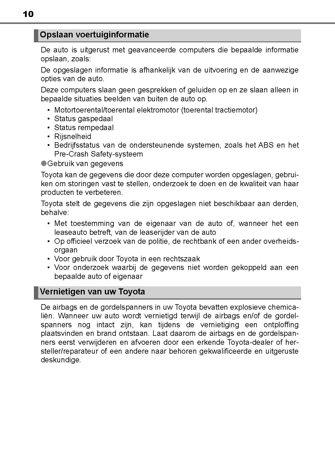 2017-2020 Toyota Yaris Manuel du propriétaire | Néerlandais