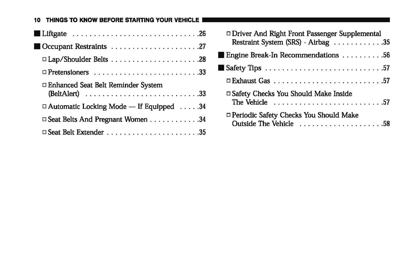 2006 Dodge Magnum Owner's Manual | English