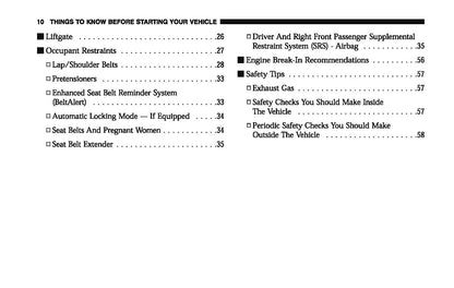 2006 Dodge Magnum Owner's Manual | English