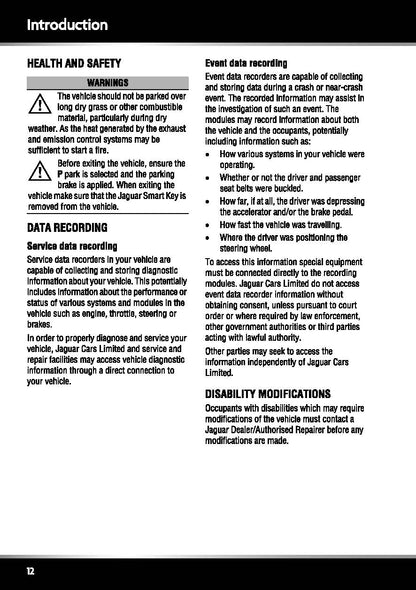 2012 Jaguar XK Gebruikershandleiding | Engels