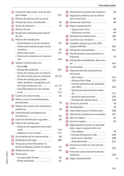 2017-2020 Audi A5 Manuel du propriétaire | Espagnol