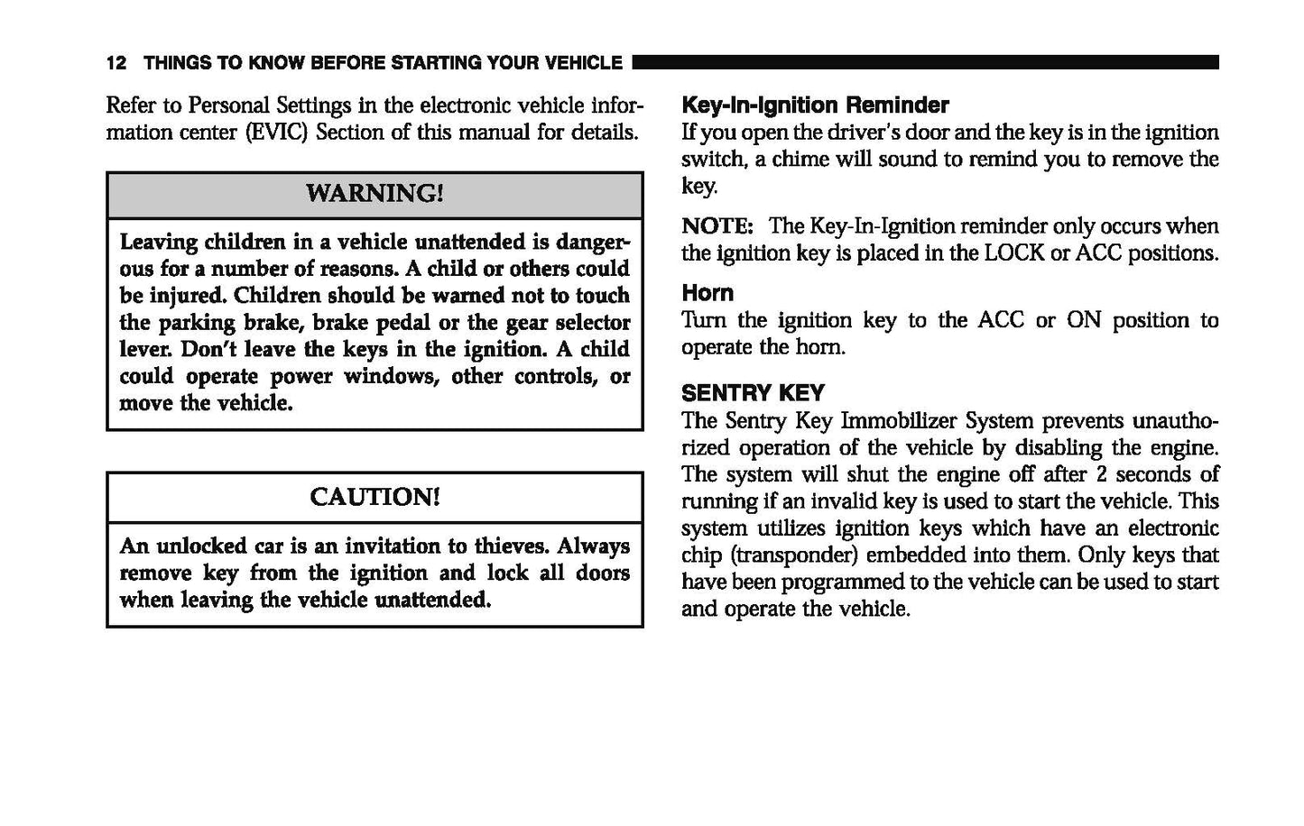 2006 Dodge Magnum Owner's Manual | English