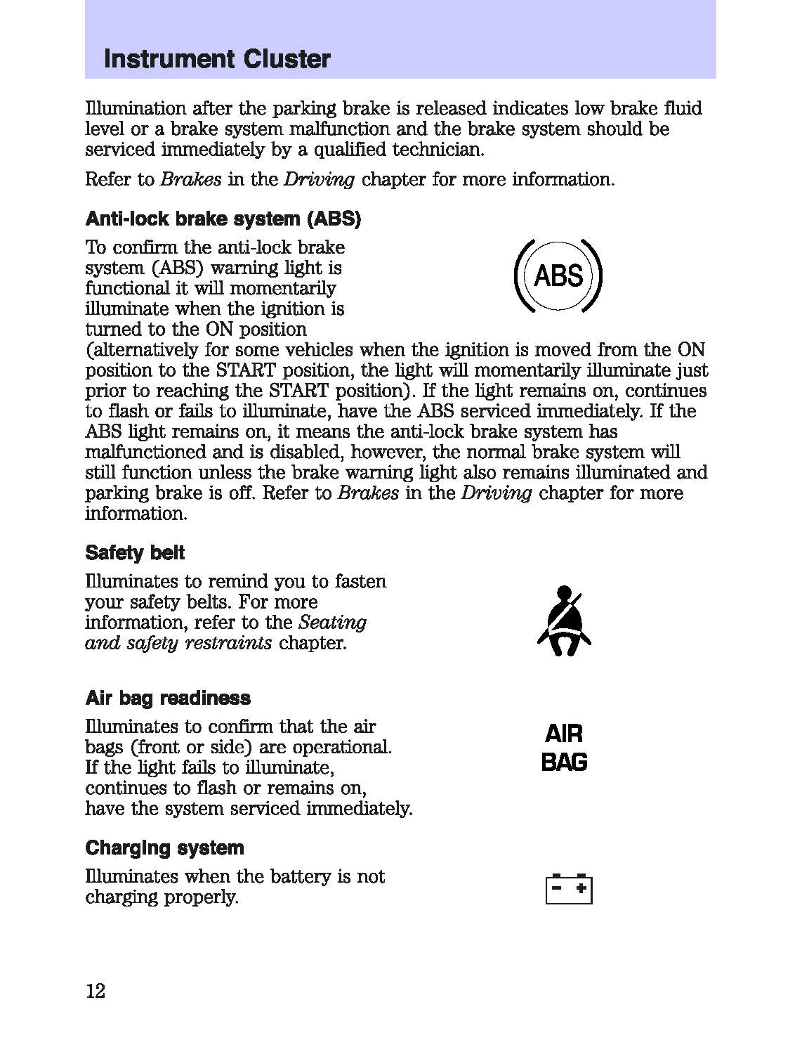 2003 Mercury Marauder Manuel du propriétaire | Anglais