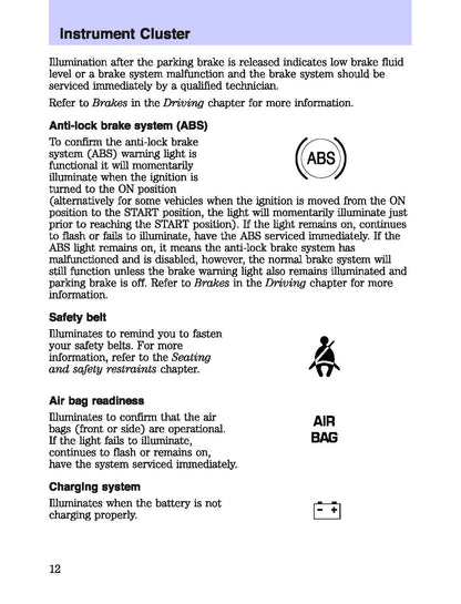 2003 Mercury Marauder Manuel du propriétaire | Anglais