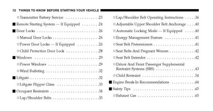 2007 Jeep Grand Cherokee Manuel du propriétaire | Anglais