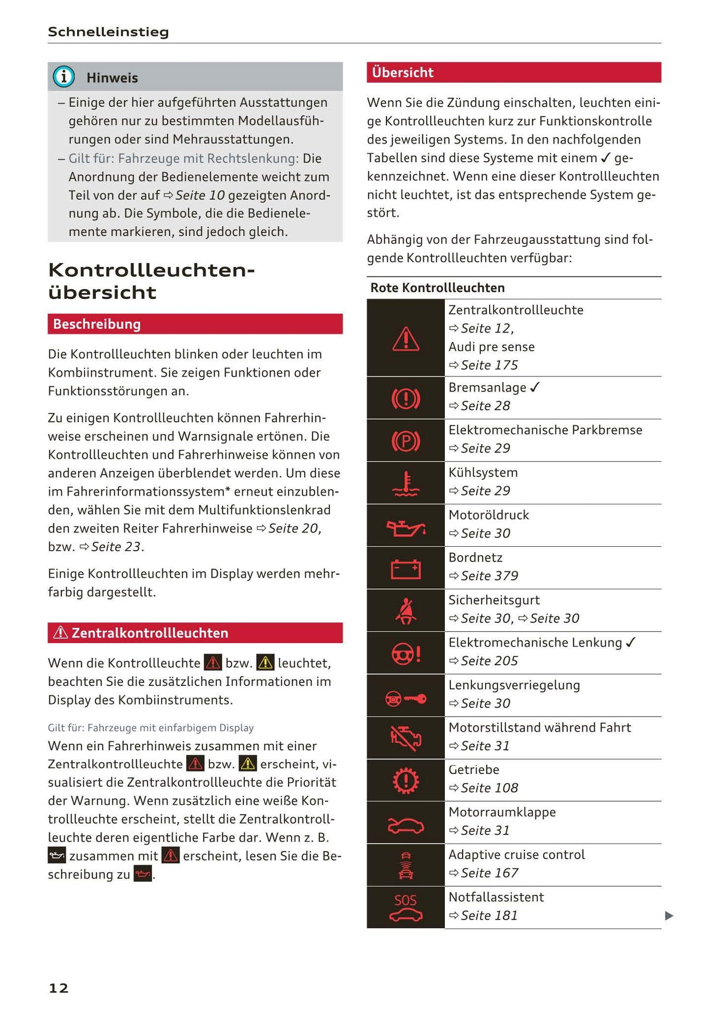 2017-2018 Audi A3/A3 Cabriolet/A3 Limousine/A3 Sportback/A3 Sportback e-tron/A3 Sportback g-tron/RS 3 Limousine/RS 3 Sportback/S3/S3 Cabriolet/S3 Limousine/S3 Sportback Owner's Manual | German