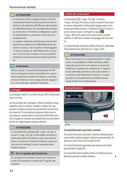 2015-2019 Audi A4/A4 Limousine/A4 Avant Owner's Manual | Italian