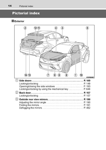 2016-2018 Toyota C-HR Hybrid Owner's Manual | English