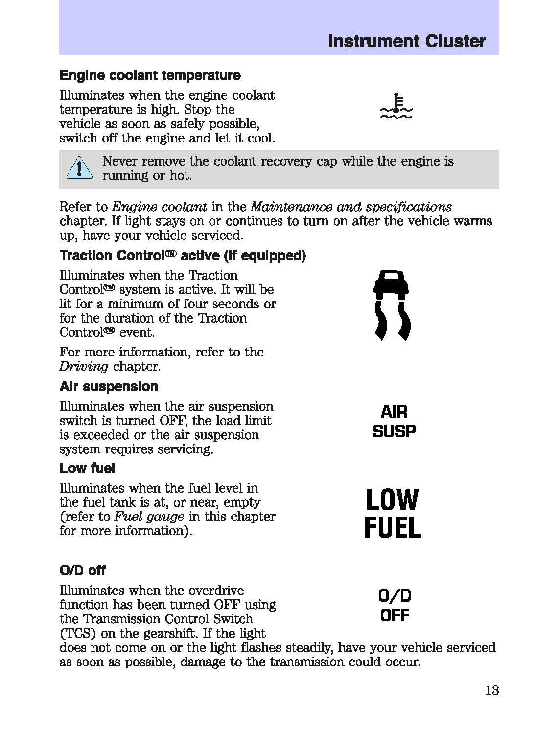 2003 Mercury Marauder Manuel du propriétaire | Anglais