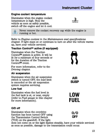 2003 Mercury Marauder Manuel du propriétaire | Anglais
