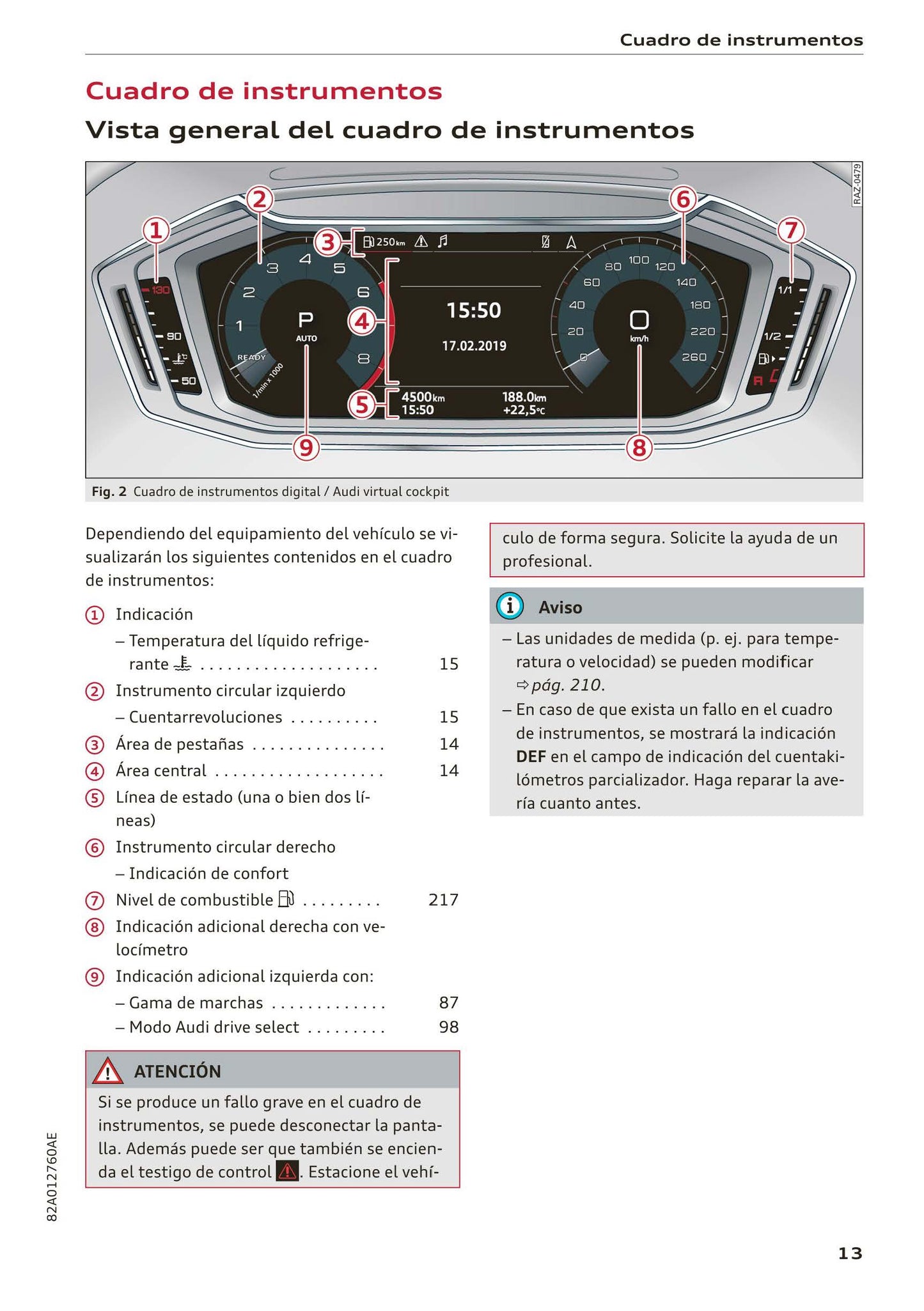 2018-2023 Audi A1 Manuel du propriétaire | Espagnol