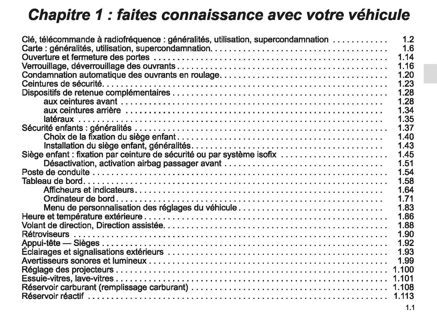 2022-2023 Renault Captur Owner's Manual | French