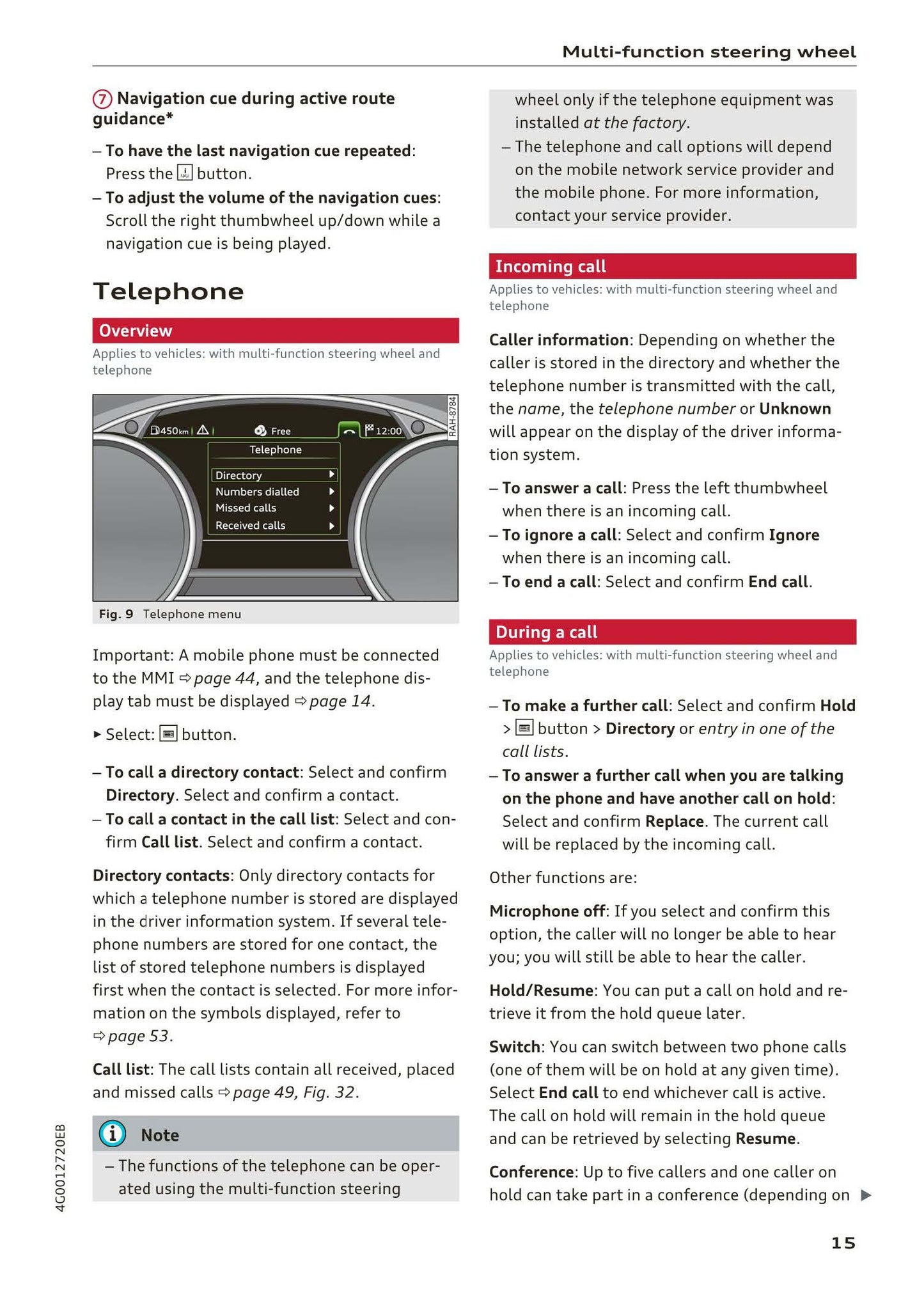 Audi MMI Navigation System Plus 2014 - 2018