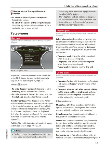 Audi MMI Navigation System Plus 2014 - 2018