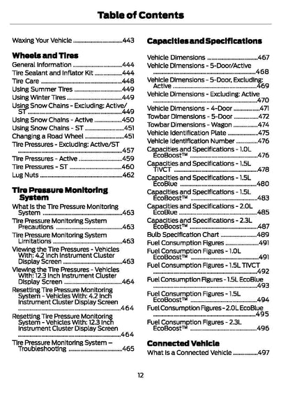 2021 Ford Focus Gebruikershandleiding | Engels