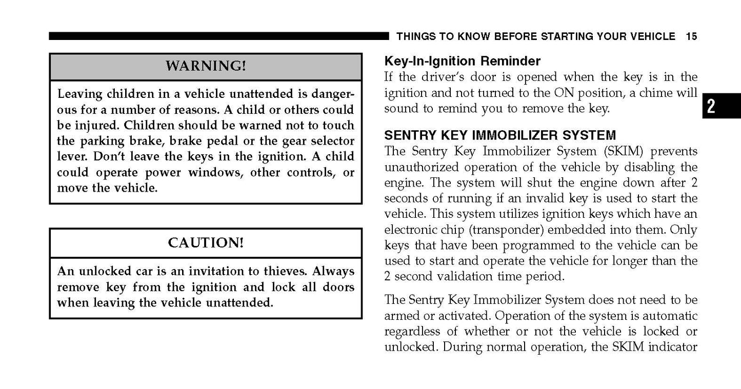 2007 Jeep Grand Cherokee Manuel du propriétaire | Anglais
