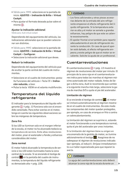 2018-2023 Audi A1 Manuel du propriétaire | Espagnol