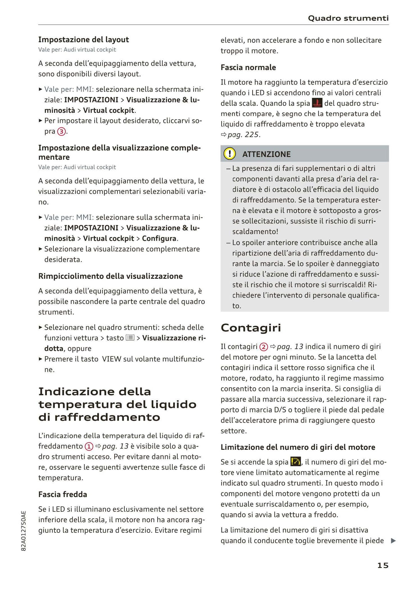 2018-2023 Audi A1 Sportback/A1 citycarver Owner's Manual | Italian