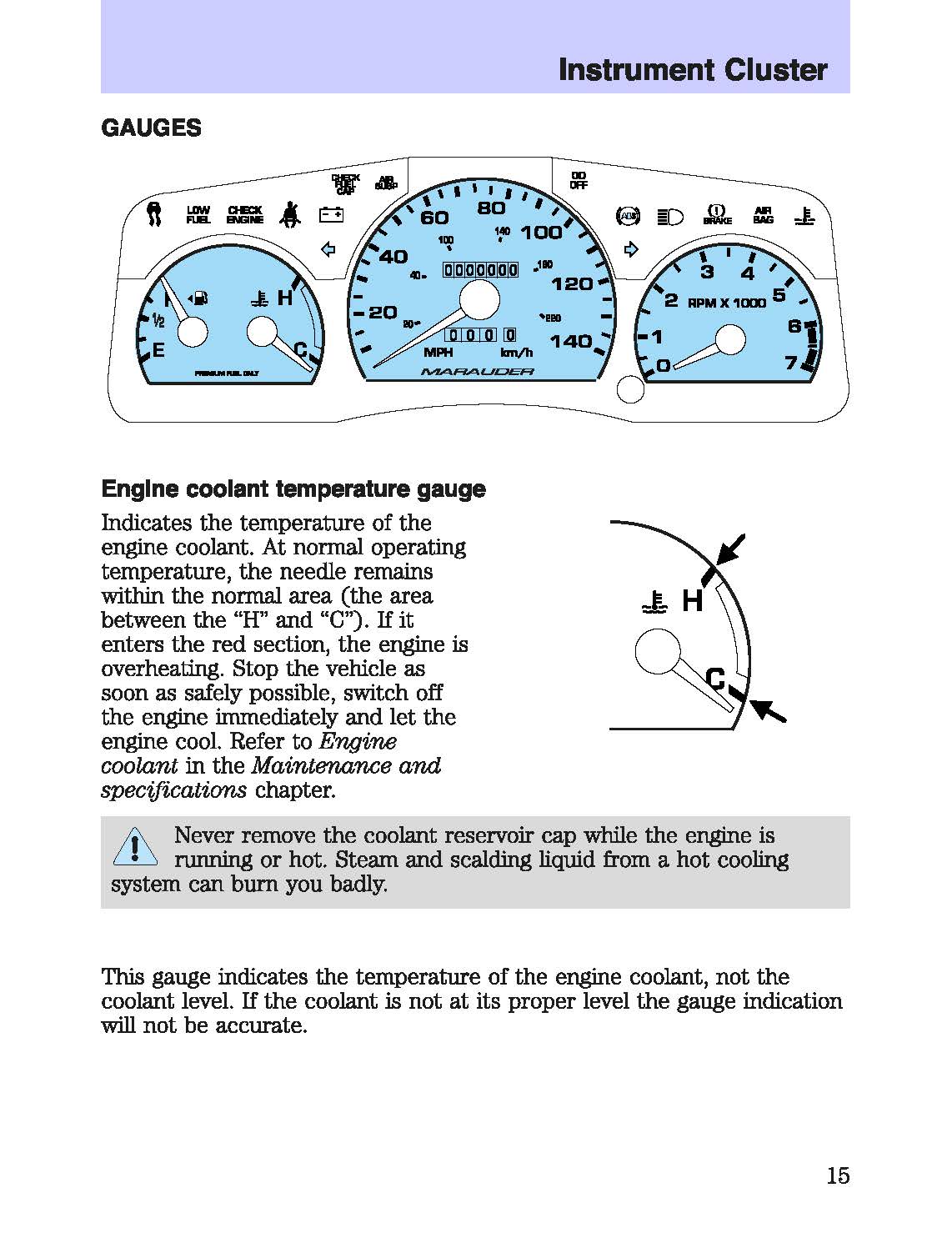 2003 Mercury Marauder Manuel du propriétaire | Anglais