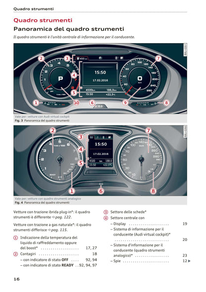 2016-2018 Audi A3 Manuel du propriétaire | Italien