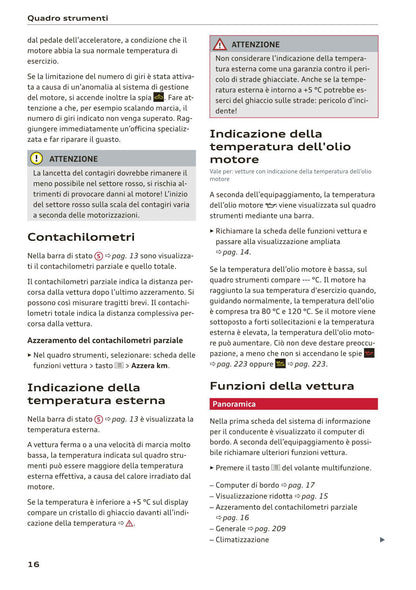 2018-2023 Audi A1 Sportback/A1 citycarver Owner's Manual | Italian