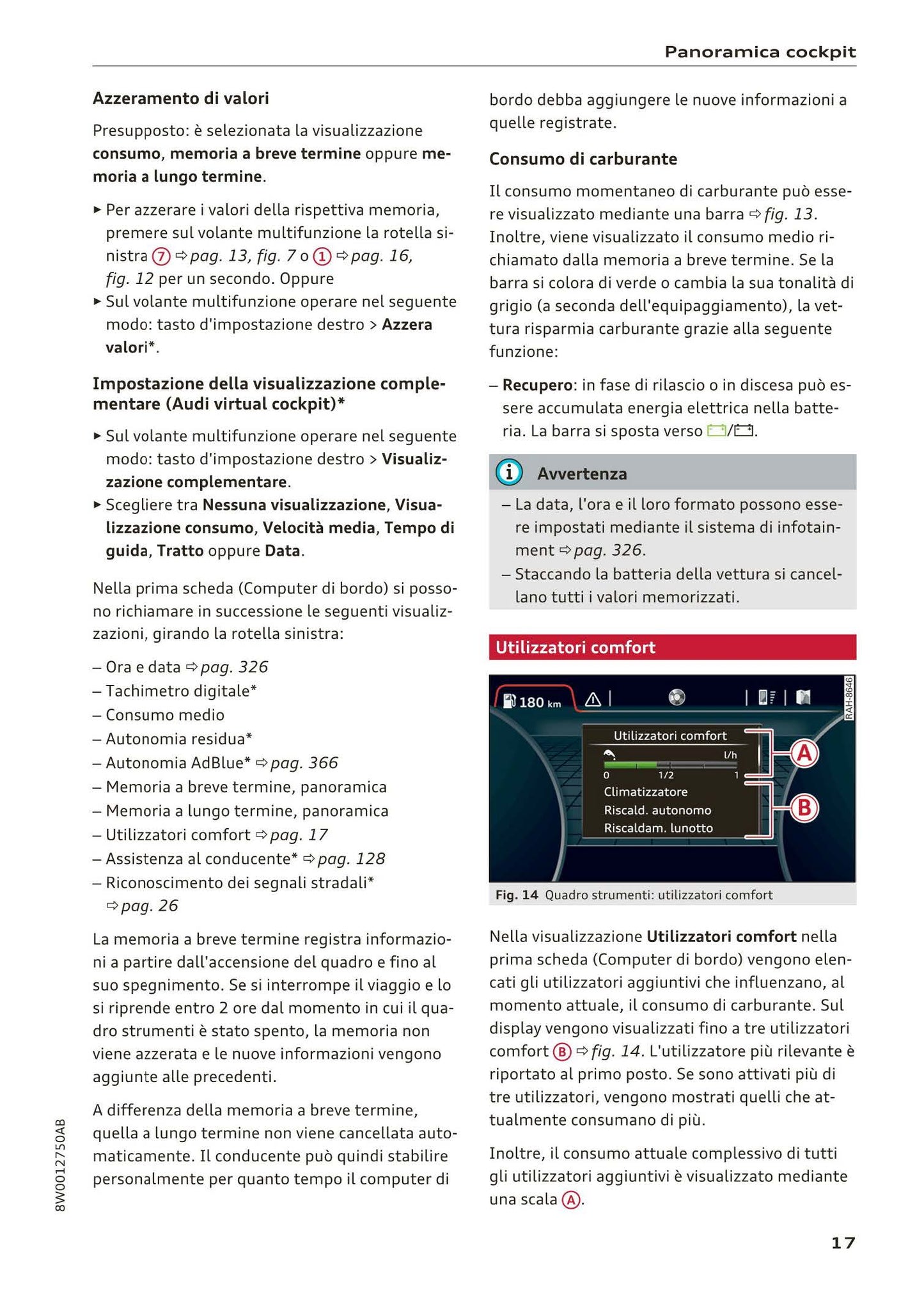2015-2019 Audi A4/A4 Limousine/A4 Avant Owner's Manual | Italian